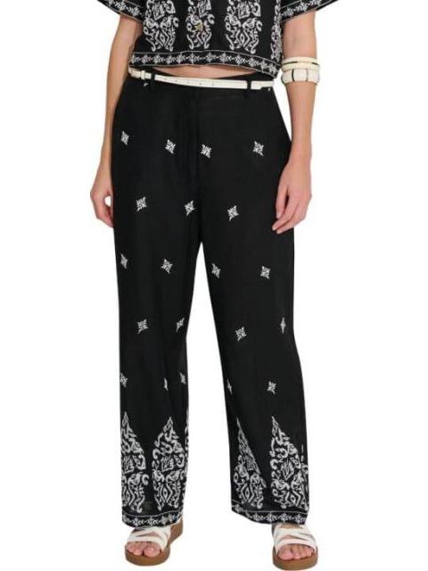 PANTALON BORDADO NEGRO HOLLY LAND