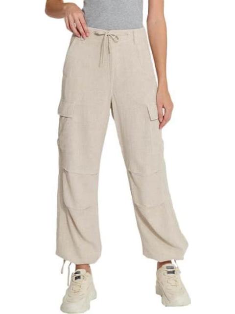 PANTALON CARGO DE LINO BEIGE HOLLY LAND