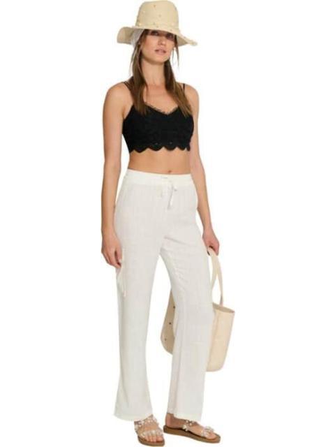 PANTALON CARGO DE LINO BLANCO HOLLY LAND