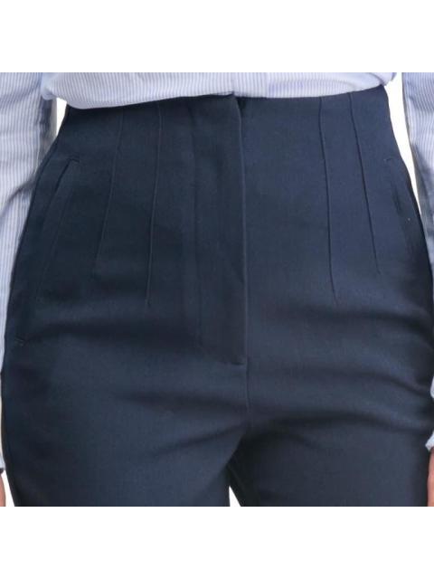 PANTALON CINTURA ALTA AZUL MARINO HOLLY LAND