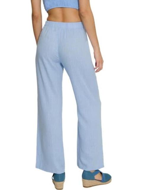 PANTALON DE LINO AZUL HOLLY LAND