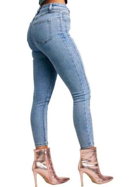 JEANS CINTURA SUPERALTA GRIS ATMOSPHERE DNM