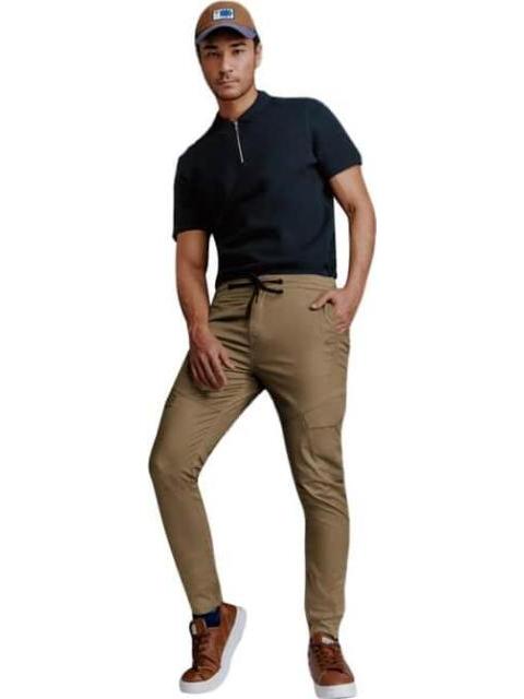 PANTALON JOGGER CINTURA REGULAR CAMEL