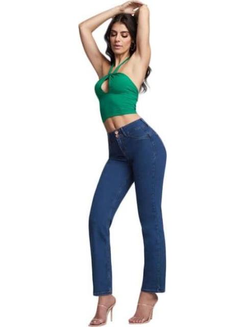 JEANS CINTURA ALTA GRIS SEVEN JEANS