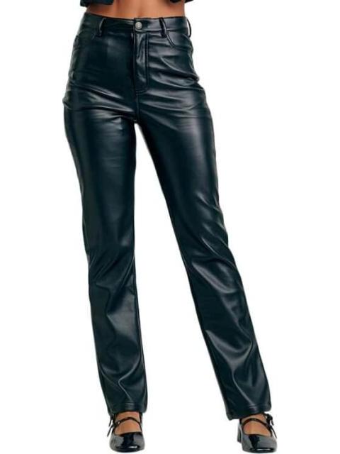 PANTALON PIEL VEGANA NEGRO HOLLY LAND