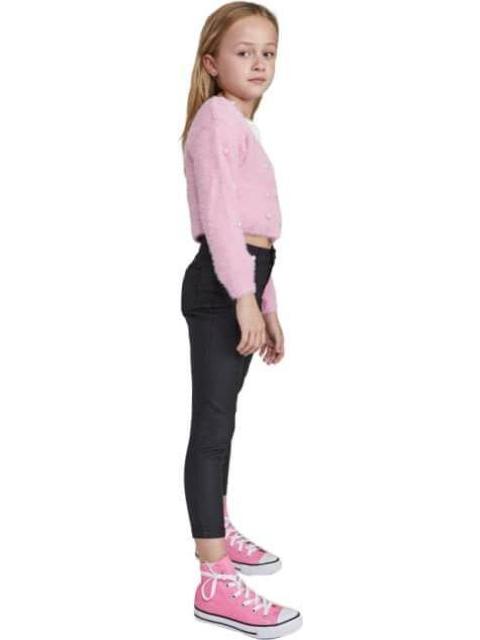 PANTALON EFECTO PIEL NEGRO HOLLY LAND KIDS