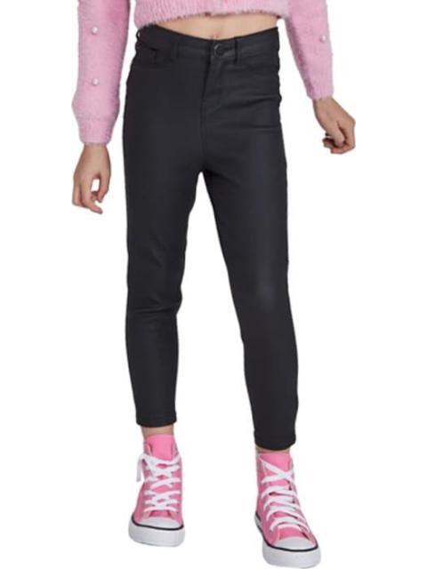 PANTALON EFECTO PIEL NEGRO HOLLY LAND KIDS