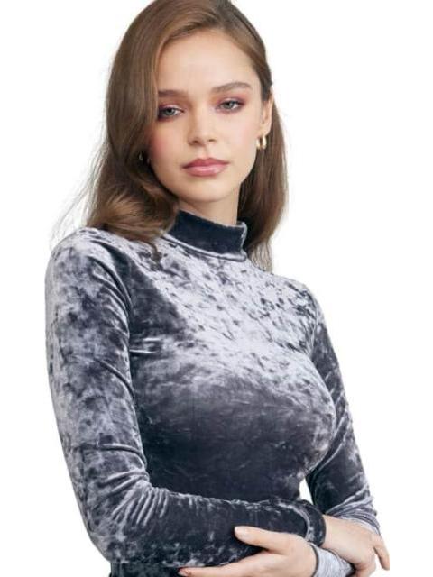 PANTIBLUSA VELOUR GRIS HOLLY LAND PREMIUM