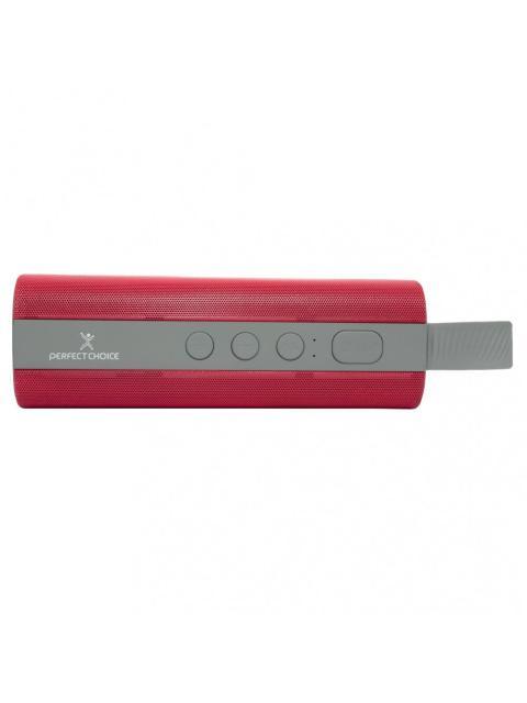 PERFECT CHOICE BOCINA PORTATIL PC-112990 BLUETOOTH INALAMBRICO ROJO