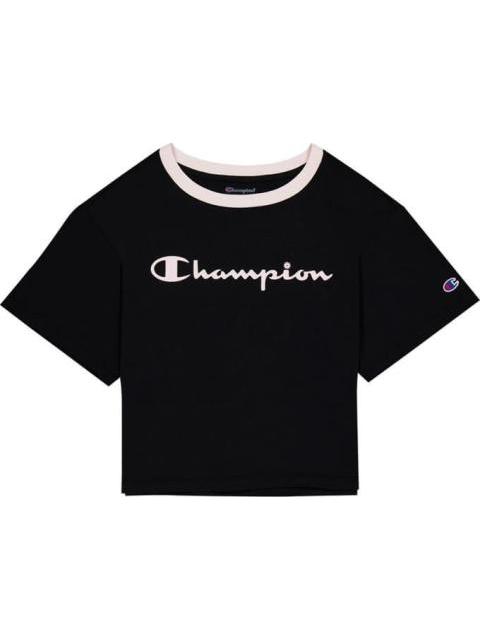 PLAYERA CROP W NEGRO CHAMPION