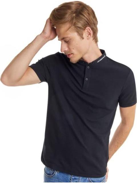 PLAYERA CUELLO POLO MANGA CORTA NEGRO NEXT CO
