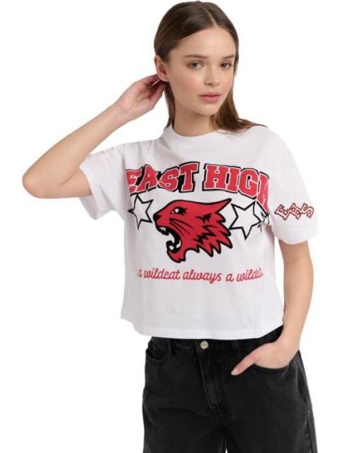 PLAYERA DAMA BLANCO HIGH SCHOOL MUSICAL