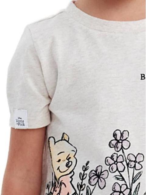PLAYERA ESTAMPADA APLICACIONES BEIGE WINNIE THE POOH