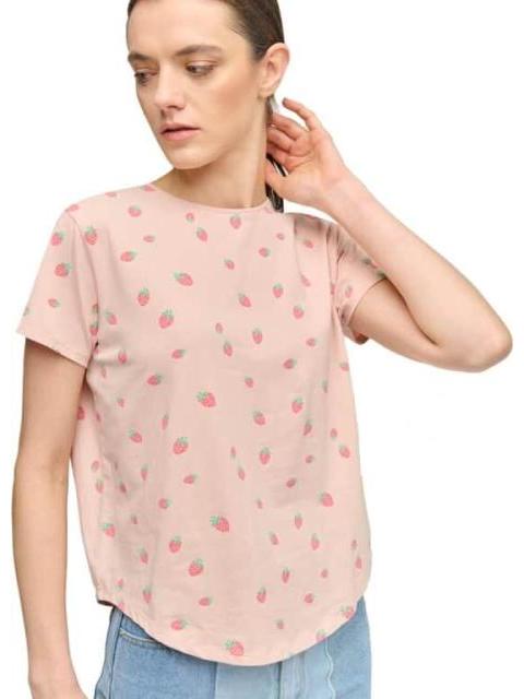 PLAYERA ESTAMPADA ROSA HOLLY LAND