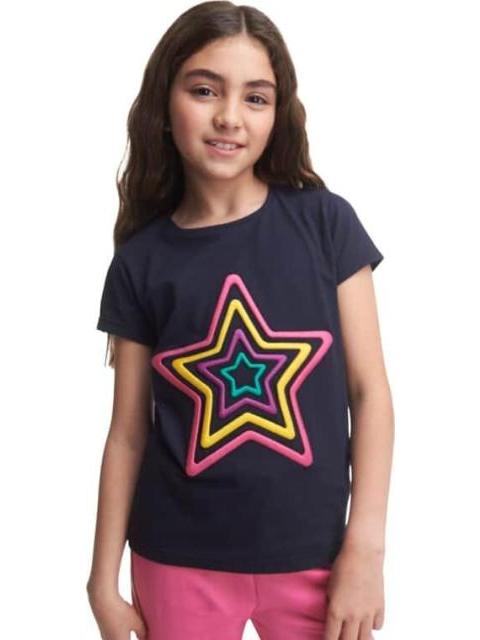 PLAYERA ESTRELLA BORDADA AZUL MARINO HOLLY LAND KIDS