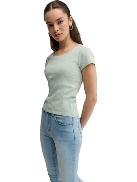 PLAYERA MANGA CORTA AZUL MENTA HOLLY LAND