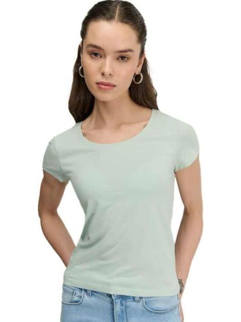 PLAYERA MANGA CORTA AZUL MENTA HOLLY LAND