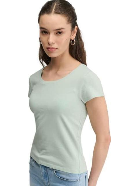 PLAYERA MANGA CORTA AZUL MENTA HOLLY LAND