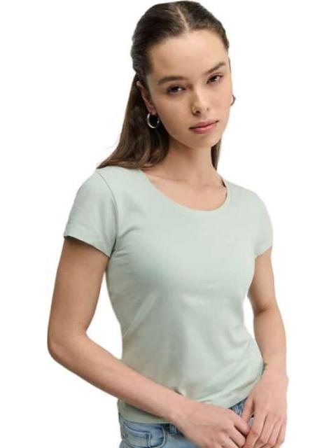 PLAYERA MANGA CORTA AZUL MENTA HOLLY LAND