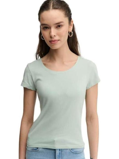 PLAYERA MANGA CORTA AZUL MENTA HOLLY LAND