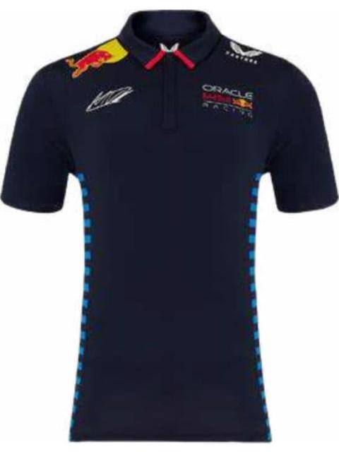 PLAYERA POLO MOTORSPORT SS POLO SHIRT CHECO AZUL MARINO RED BULL RACING
