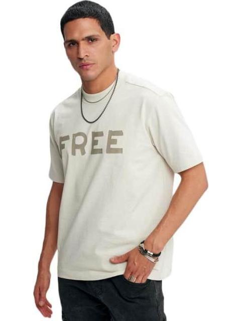 PLAYERA PRINT LOCALIZADO MANGA CORTA BEIGE HARD SODA