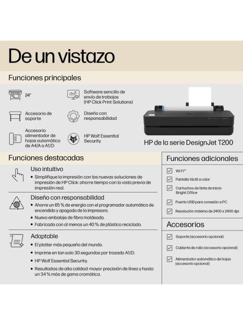 PLOTTER HP DESIGNJET T230 24 COLOR INYECCION DE TINTA PRINT