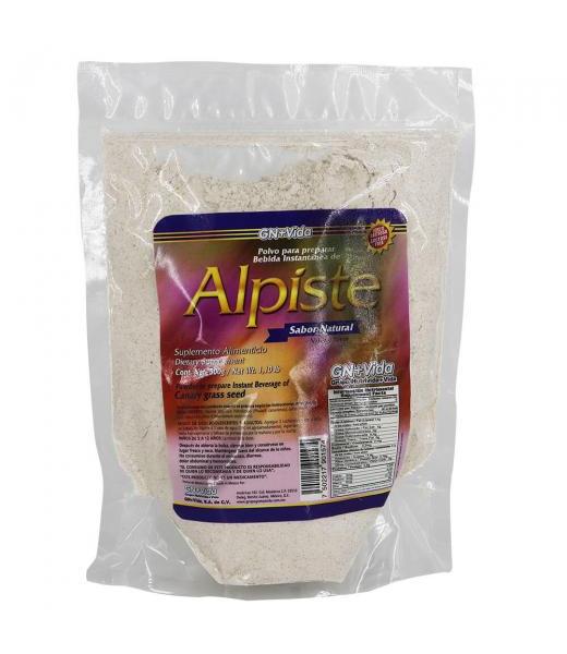 POLVO PARA PREPARAR BEBIDA DE ALPISTE SABOR NATURAL BOLSA 500GR GN+VIDA