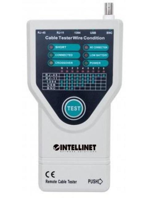 INTELLINET PROBADOR DE CABLES 5 EN 1 RJ-11 - RJ-45- USB- BNC- FIREWIRE