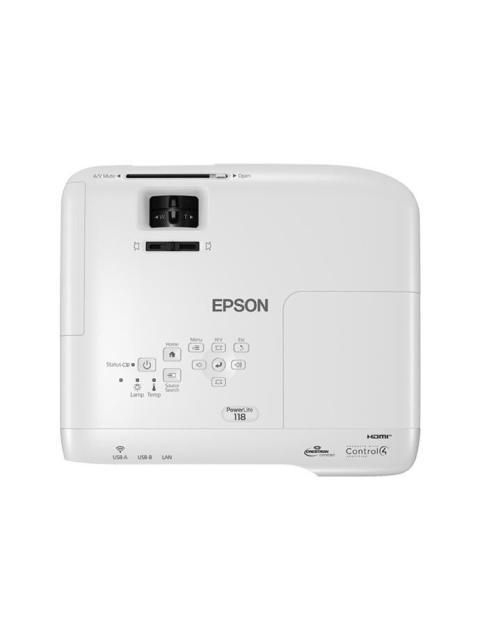PROYECTOR PORTATIL EPSON POWERLITE 118 3LCD XGA 1024 X 768 3800 LUMENES CON BOCINAS BLANCO