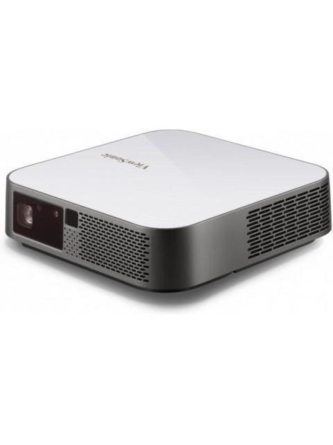 PROYECTOR PORTATIL VIEWSONIC M2E LED DLP 1920 X 1080 1000 LUMENES BLUETOOTH INALAMBRICO CON BOCINAS GRIS