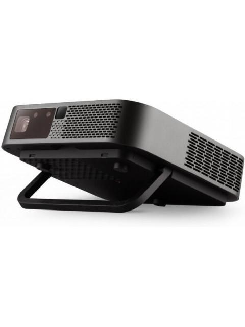 PROYECTOR PORTATIL VIEWSONIC M2E LED DLP 1920 X 1080 1000 LUMENES BLUETOOTH INALAMBRICO CON BOCINAS GRIS