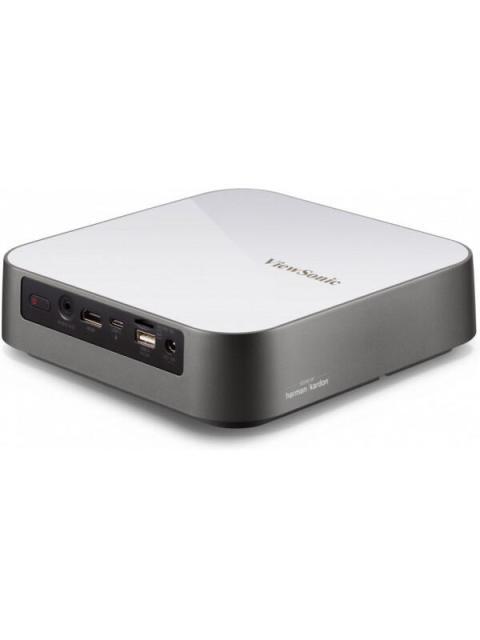 PROYECTOR PORTATIL VIEWSONIC M2E LED DLP 1920 X 1080 1000 LUMENES BLUETOOTH INALAMBRICO CON BOCINAS GRIS