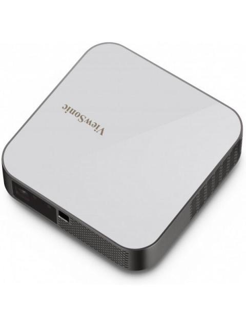 PROYECTOR PORTATIL VIEWSONIC M2E LED DLP 1920 X 1080 1000 LUMENES BLUETOOTH INALAMBRICO CON BOCINAS GRIS