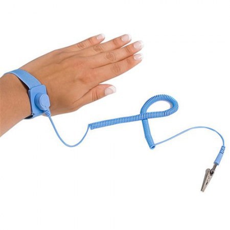 STARTECH PULSERA ANTIESTATICA C. CABLE A TIERRA ESD AZUL SWS100