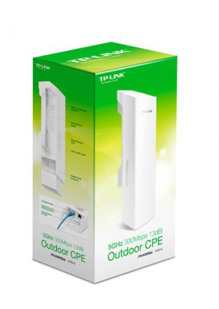 ACCESS POINT TP-LINK PARA EXTERIORES CPE510 PHAROS MAXTREAM INALAMBRICO 300MBIT-S 5GHZ 1 ANTENA DE 13DBI