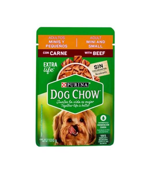 PURINA DOG CHOW SABROSOBRES ADULTOS MINIS CARNE 100 GR