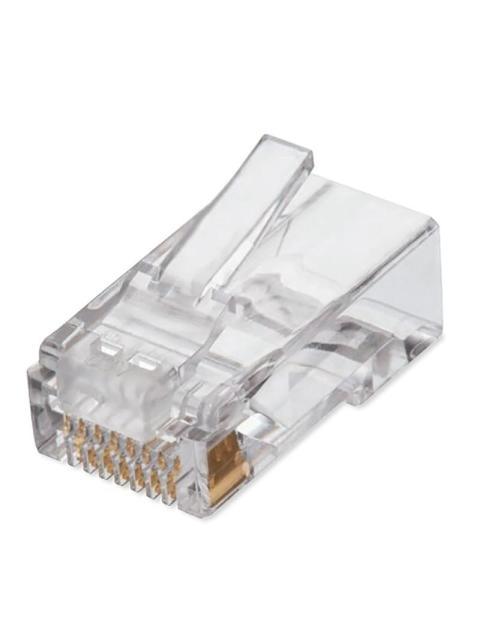 QIAN CONECTOR RJ-45 TRANSPARENTE 100 PIEZAS