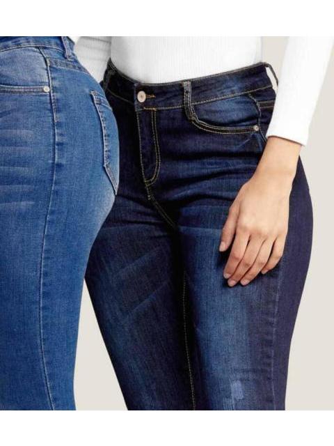 JEANS SUPERSKINNY CINTURA ALTA AZUL INDIGO ATMOSPHERE DNM