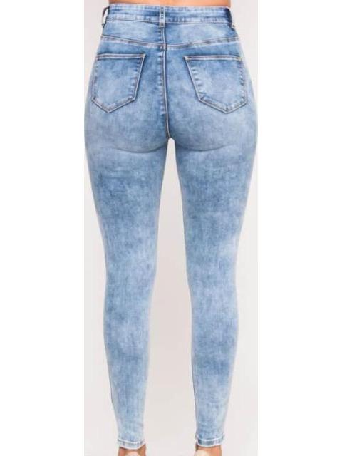 JEANS SUPERSKINNY CINTURA ALTA BLEACH ATMOSPHERE DNM