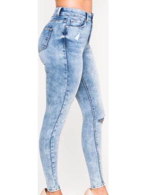 JEANS SUPERSKINNY CINTURA ALTA BLEACH ATMOSPHERE DNM