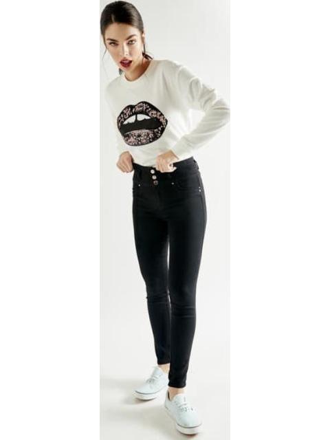 JEANS CINTURA SUPERALTA NEGRO FERGINO