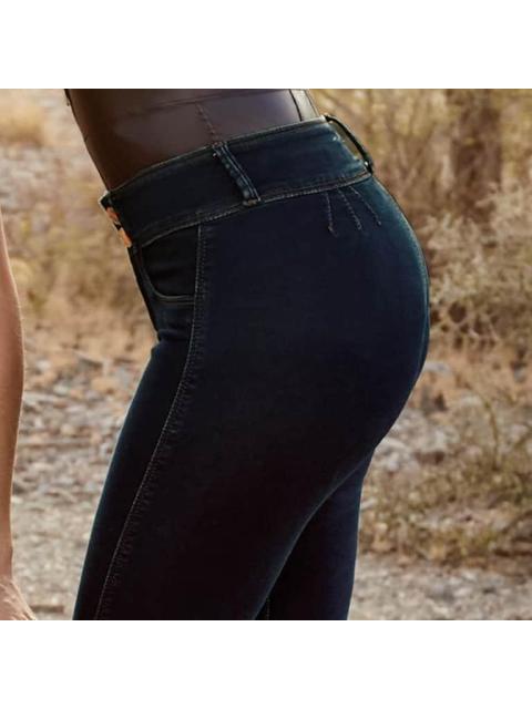 JEANS PUSH UP CINTURA ALTA GRIS SEVEN JEANS