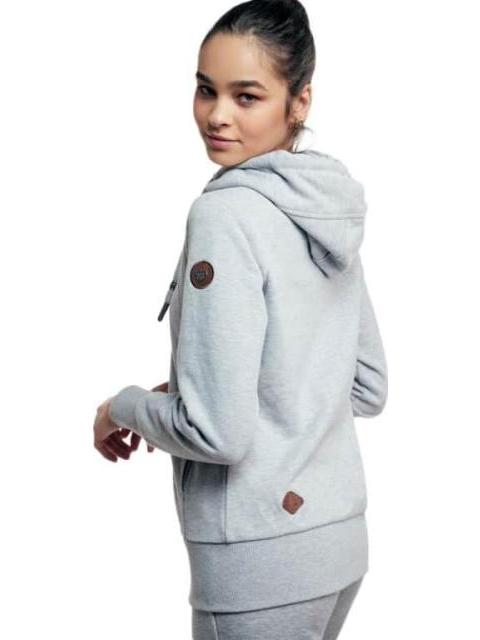 SUDADERA BASICA CON CAPUCHA GRIS HOLLY LAND