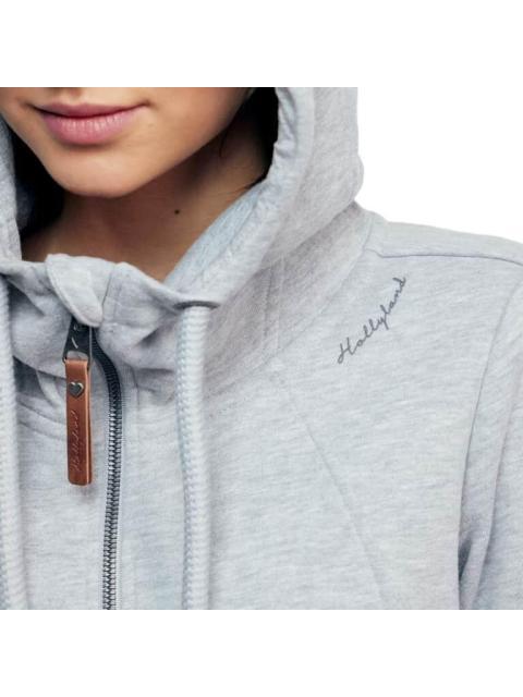 SUDADERA BASICA CON CAPUCHA GRIS HOLLY LAND