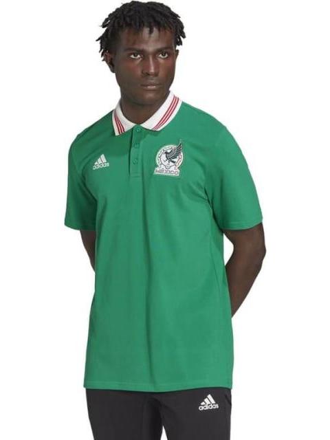 PLAYERA POLO SELECCION NACIONAL DE MEXICO VERDE ADIDAS