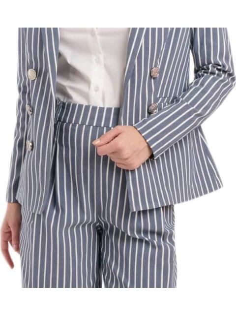 SACO DAMA CONTEMPORANEA AZUL MARINO YAELI FASHION