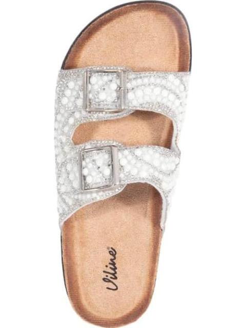 SANDALIA PERLAS PLATA VI LINE