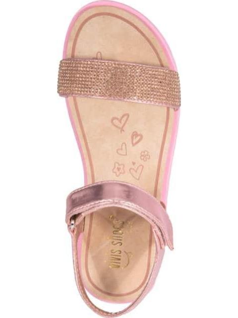 SANDALIA CASUAL CON PIEDRAS ROSA VIVIS SHOES KIDS