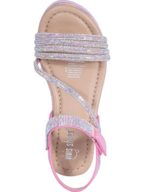 SANDALIA CASUAL CON PIEDRAS ROSA VIVIS SHOES KIDS